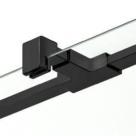 Czarna kabina prysznciowa 100x100 D-0232A/D-0116B New Soleo Black New Trendy