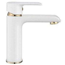 Bateria umywalkowa niska Bloom White Gold Rea