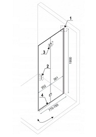 Kabina prysznicowa MySpace Double 70x80