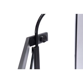 Czarna kabina prysznicowa pięciokątna 90x90 drzwi uchylne szprosy BS06B