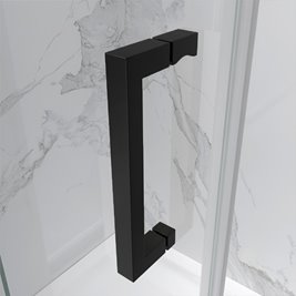 Czarna kabina prysznicowa prostokątna 120x80 szkło 8 mm ZES-KZ22C-BL-120X80