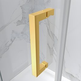 Złota kabina prysznicowa prostokątna 120x80 szkło 8 mm ZES-KZ22C-GL-120X80