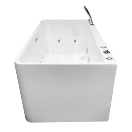 Wanna wolnostojąca z hydromasażem prostokątna konglomerat 170x80 cm MO-1801B