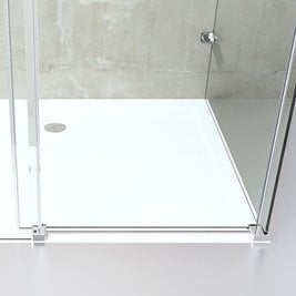 Kabina prysznicowa trójścienna 130x70x70 cm szkło 8mm grafitowe Swiss Liniger