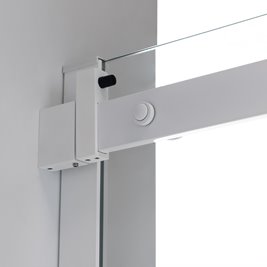 Biała kabina prysznicowa szkło 8 mm prostokątna 120x80 KZ203C