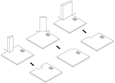 Brodzik prostokątny biały struktura kamienia smc 120x80 Bazalt Long White Rea