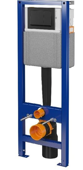 Zestaw podtynkowy stelaż CERSANIT MITO 40 MECH + RAIN-BL-GL-RIM-03 + przycisk ENTER II czarny mat