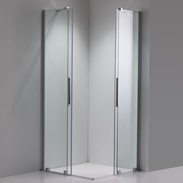 Kabina prysznicowa drzwi rozsuwane od rogu szkło 8 mm 100x100 cm ASTRA-CH-A-100X2+D