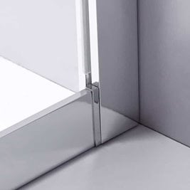 Kabina prysznicowa półokrągła 90x90 drzwi rozsuwane KZ101B