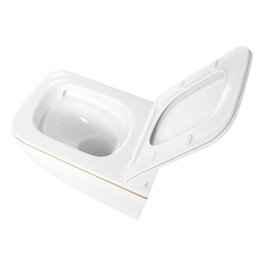 Zestaw podtynkowy stelaż GEBERIT DUOFIX + miska YUZU-WH-GL-TR-03 + przycisk DELTA 20 biały