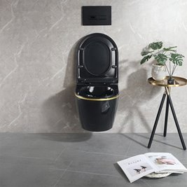 Zestaw podtynkowy stelaż GEBERIT DUOFIX + miska MIZU-BL-GL-RIM-02 + przycisk DELTA 50 biały