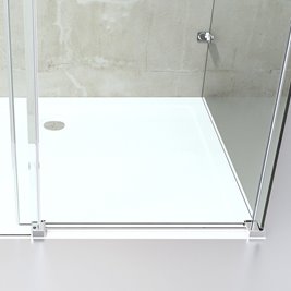 Kabina prysznicowa trójścienna 90x100x100 cm szkło 8mm grafitowe Swiss Liniger