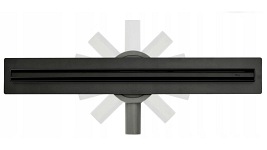 Cienki odpływ liniowy 60 cm Rea Pro Slim Czarny