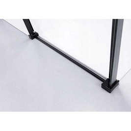 Czarna kabina prysznicowa prostokątna 120x80 szkło 8mm BS15C