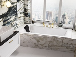 Wanna do zabudowy asymetryczna Intima Slim Besco lewa 150x85 cm