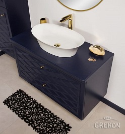 Szafka z umywalką granatowy mat 100 cm seria Cobra G Gante