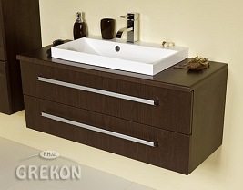 Szafka z umywalką 100/39/2 FKS seria Fokus Wenge Mat