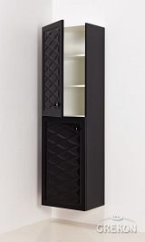 Słupek łazienkowy wiszący czarny mat 155 cm seria Cobra Cz