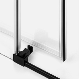 Softi Black New Trendy kabina prysznicowa prostokątna rozsuwana samodomykająca 100x120 cm EXK-3969