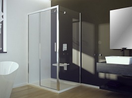 Kabina prysznicowa drzwi rozsuwane 100x80 cm Actis Besco