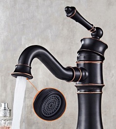 Bateria umywalkowa retro niska Vintage Old Black Rea