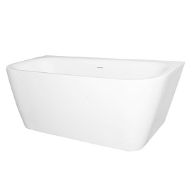 Przyścienna wanna wolnostojąca, 150 cm Mona Kerra