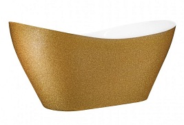 Wanna wolnostojąca złota 160 cm + klik-klak chrom Viya Glam Besco