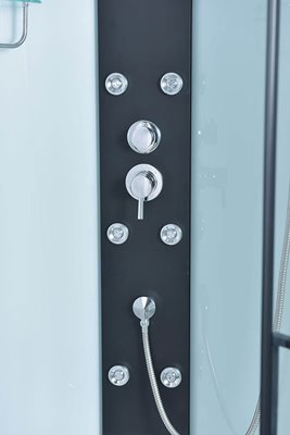 Kabina prysznicowa kwadratowa zabudowana jasny środek 90x90