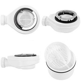 Brodzik prostokątny biały struktura kamienia smc 120x80 Magnum White Rea