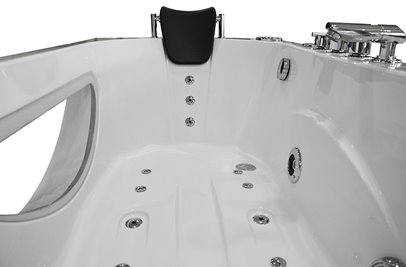 Wanna z hydromasażem Spa narożna 168x86 cm MO-1633HC