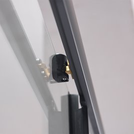 Kabina prysznicowa kwadratowa loftowy styl 90x90 czarne szprosy BL32B