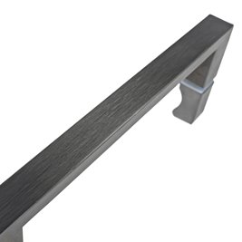 Stal szczotkowana drzwi prysznicowe do wnęki 125-130 cm rozsuwane szkło 8 mm KZ09D