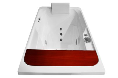 Wanna z hydromasażem i parawanem 170x78 cm MO-0062-170 Prawa