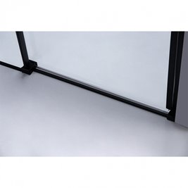 Czarne drzwi prysznicowe do wnęki 115-120 cm rozsuwane SH03DB szkło 8 mm