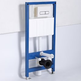 Zestaw podtynkowy kompletny stelaż + miska MIZU-WH-TR-03 + przycisk Button-4-BL biały