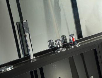 Kabina prysznicowa z hydromasażem niski brodzik 140x90 cm MO-0545-140