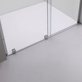 Drzwi prysznicowe rozsuwane szkło 8 mm 120 cm ASTRA-CH-A-120 zestaw