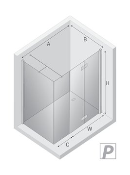 Kabina prysznicowa 100x70 prawa K-0620 New Soleo New Trendy
