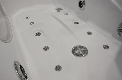 Wanna z hydromasażem Spa narożna Turbo 168x86 cm MO-1633