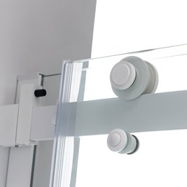 Biała kabina prysznicowa szkło 8 mm prostokątna 120x80 KZ203C