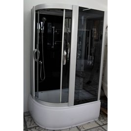 Kabina prysznicowa z hydromasażem i sauną parową 120x85 lewa MO-09912LS
