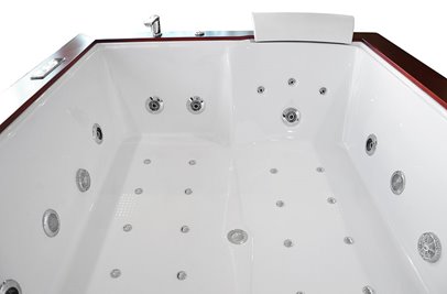 Wanna z hydromasażem do zabudowy prostokątna 180x150 cm MO-1666HC