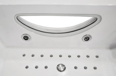 Wanna z hydromasażem przyścienna 180x91 cm MO-1007