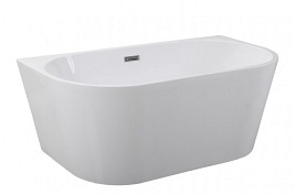 Vica Besco wanna wolnostojąca przyścienna 170 cm + czarne dodatki