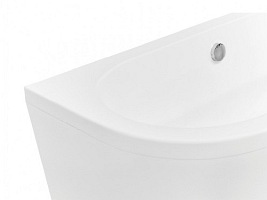 Wanna wolnostojąca przyścienna + klik-klak chrom Vista Besco 140