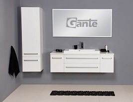 Lustro łazienkowe prostokątne 140x65 cm srebrna rama