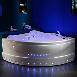 Wanna narożna z hydromasażem 150x150 Roma 764 Hydrosan