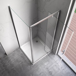 Kabina prysznicowa 90x90 kwadratowa drzwi pełne uchylne KZ04C