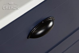 Wisząca szafka z umywalką granatowy mat 100 cm seria Grend Gante