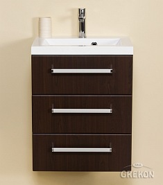 Szafka łazienkowa z umywalką 50/39/3 seria Fokus Wenge Mat